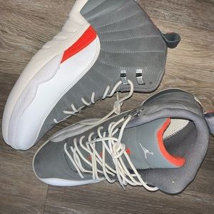 Air Jordan grey and white 12s